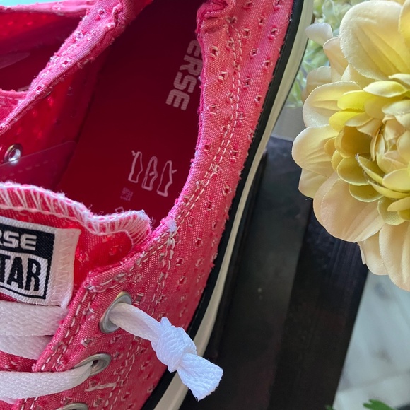 Converse Shorelines Pink Summer Eyelet - Size 9 - Picture 7 of 7